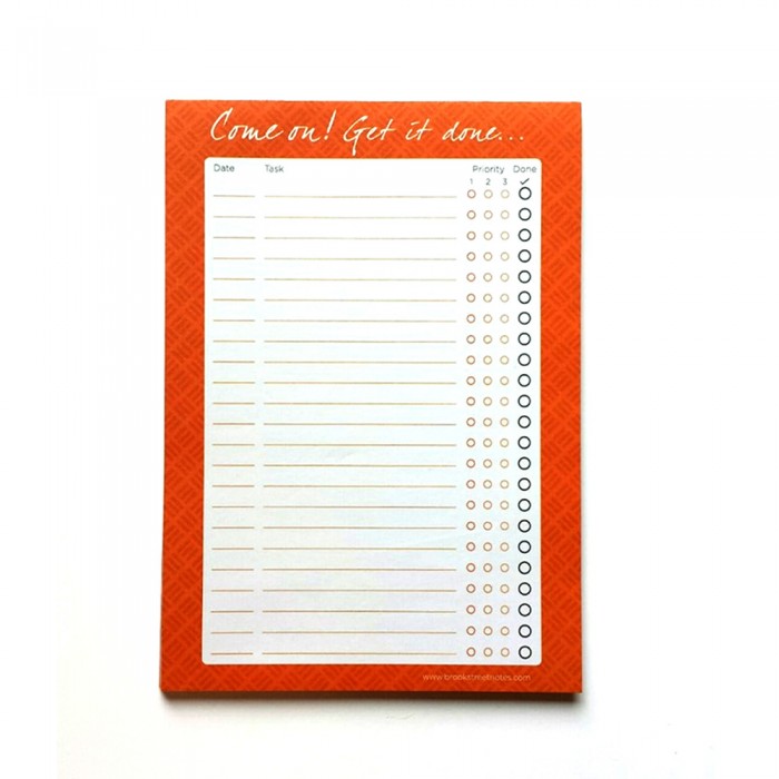 To Do List Notepad A5 Come On Get It Done